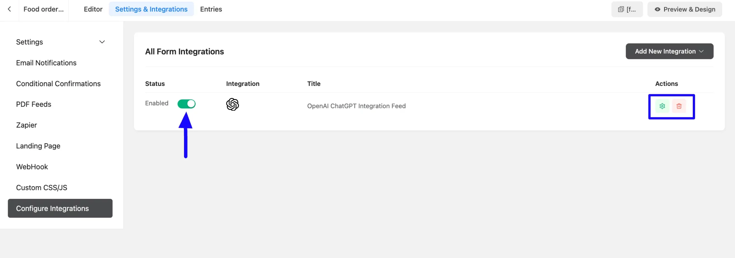 Added OpenAI ChatGPT Integraton Feed