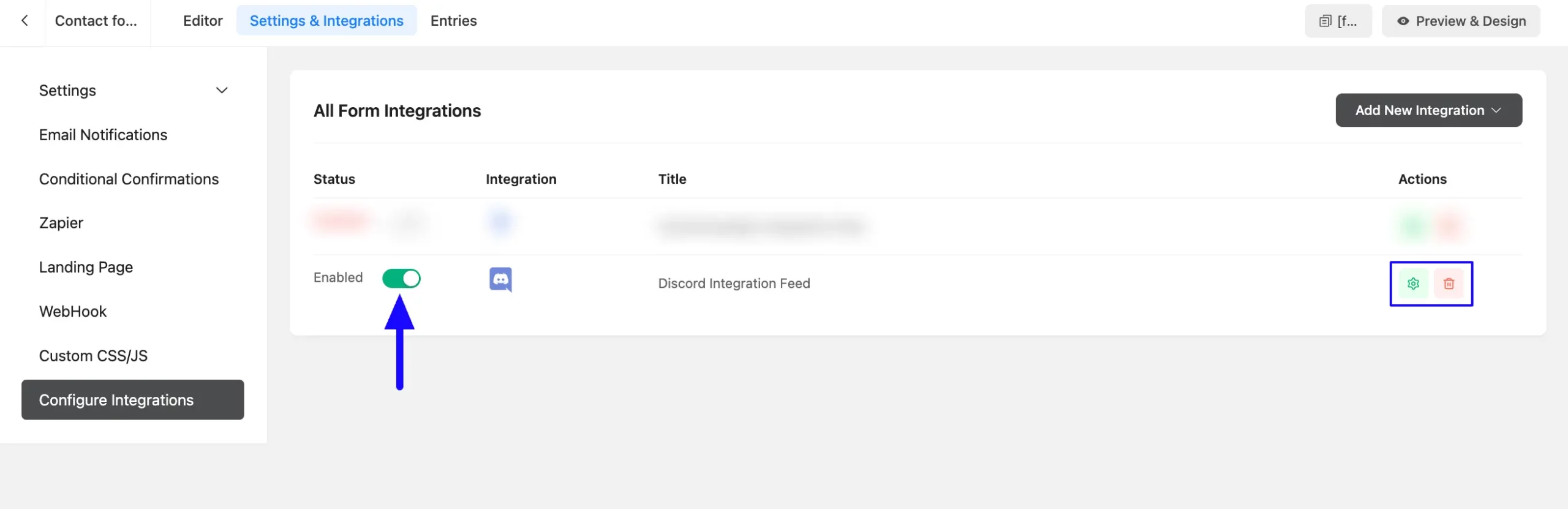 Added Discord Integration Feed