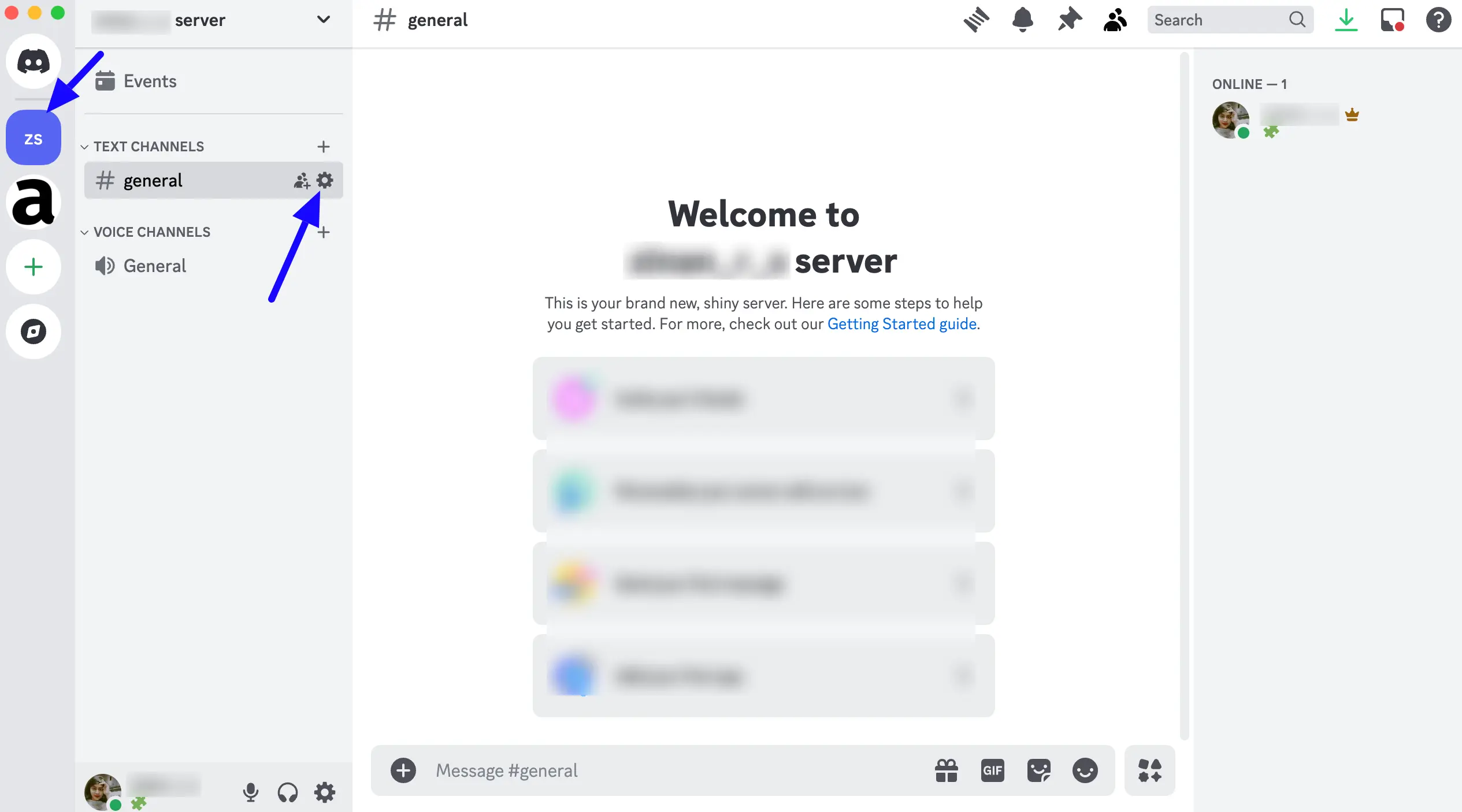 Settings Servar Integrate Discord
