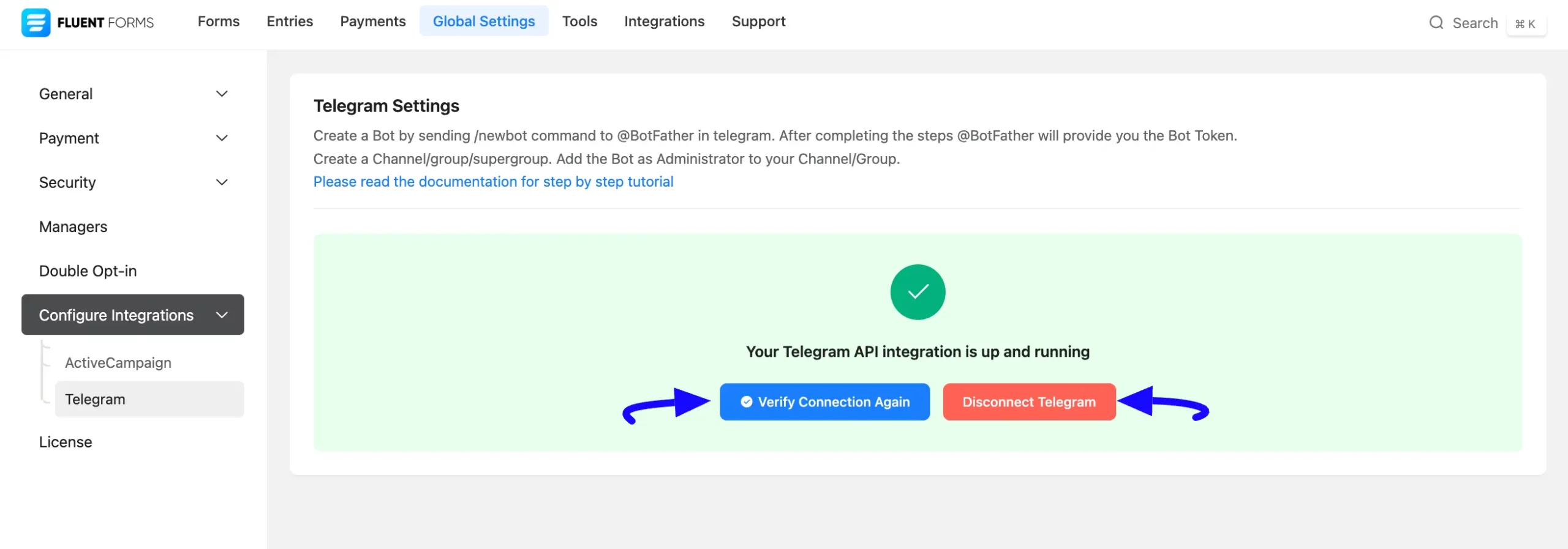 Verify Or Disconnect Button