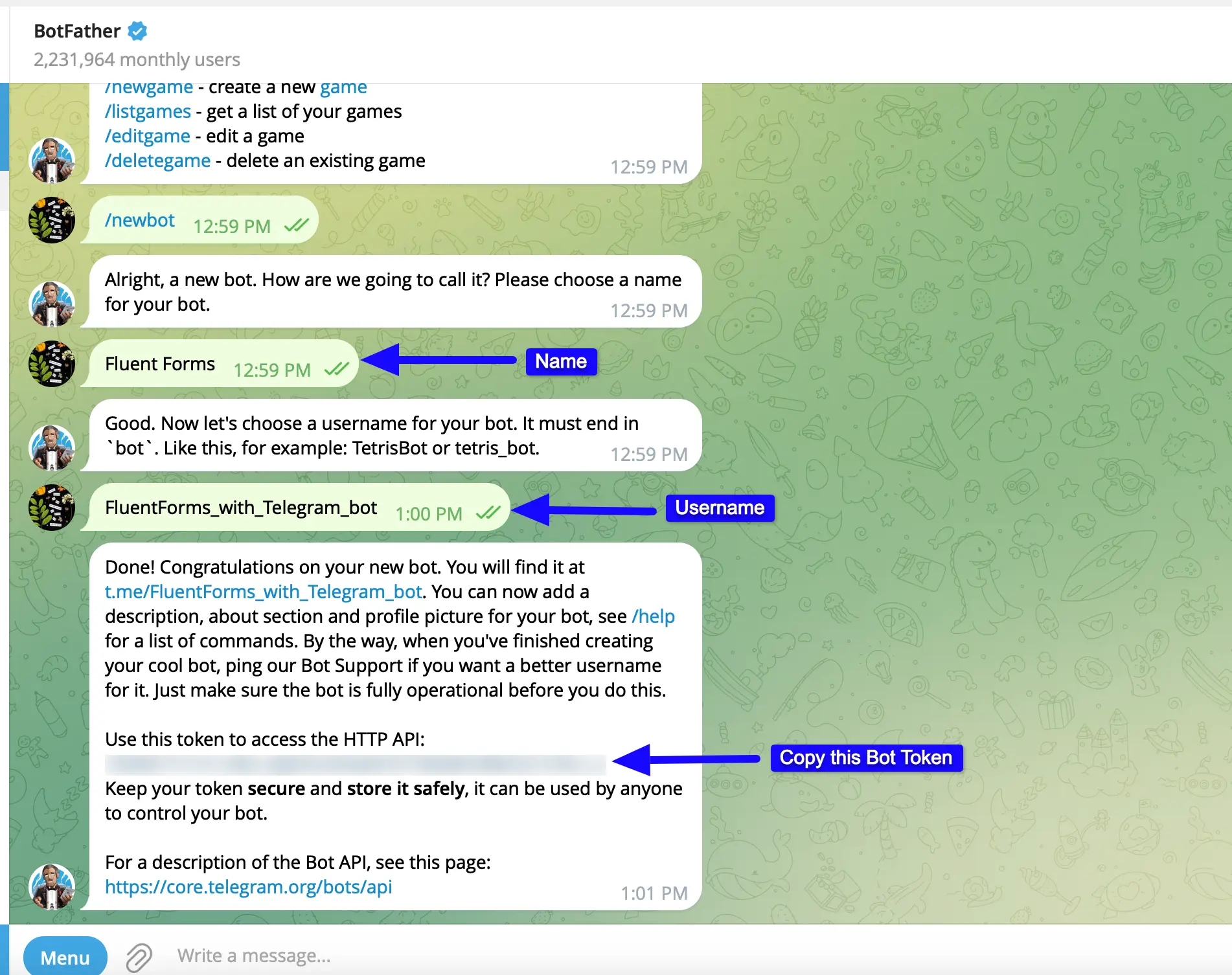 Copy Bot Token