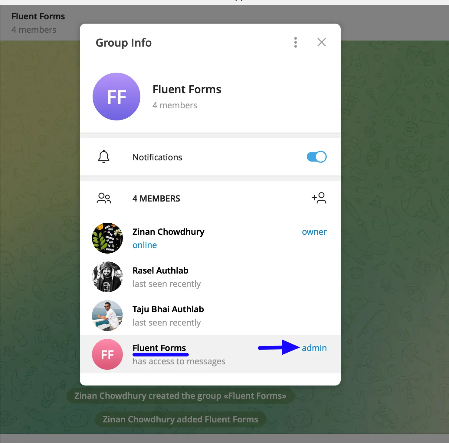 Group View Fluent Forms
