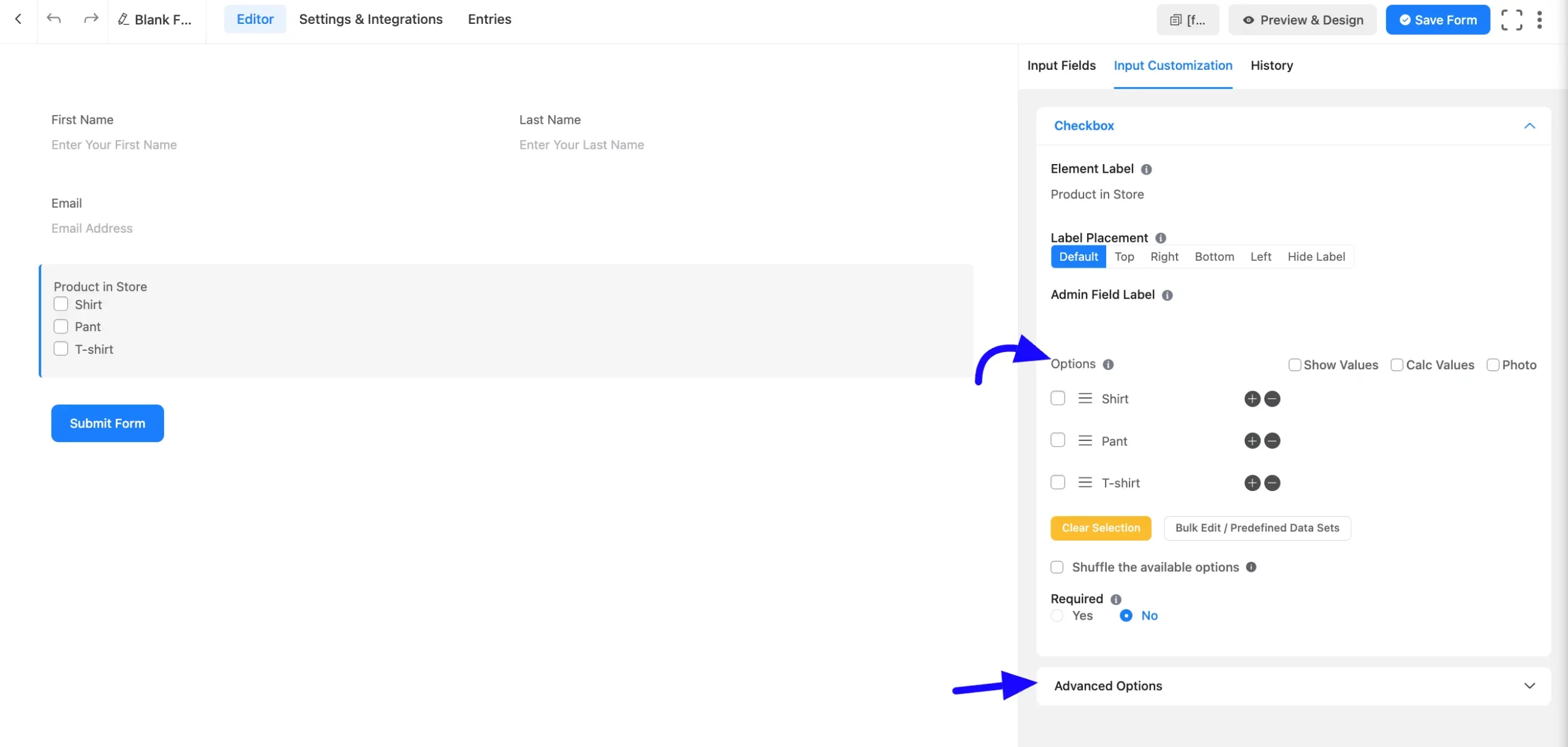 Global Inventory Manager step