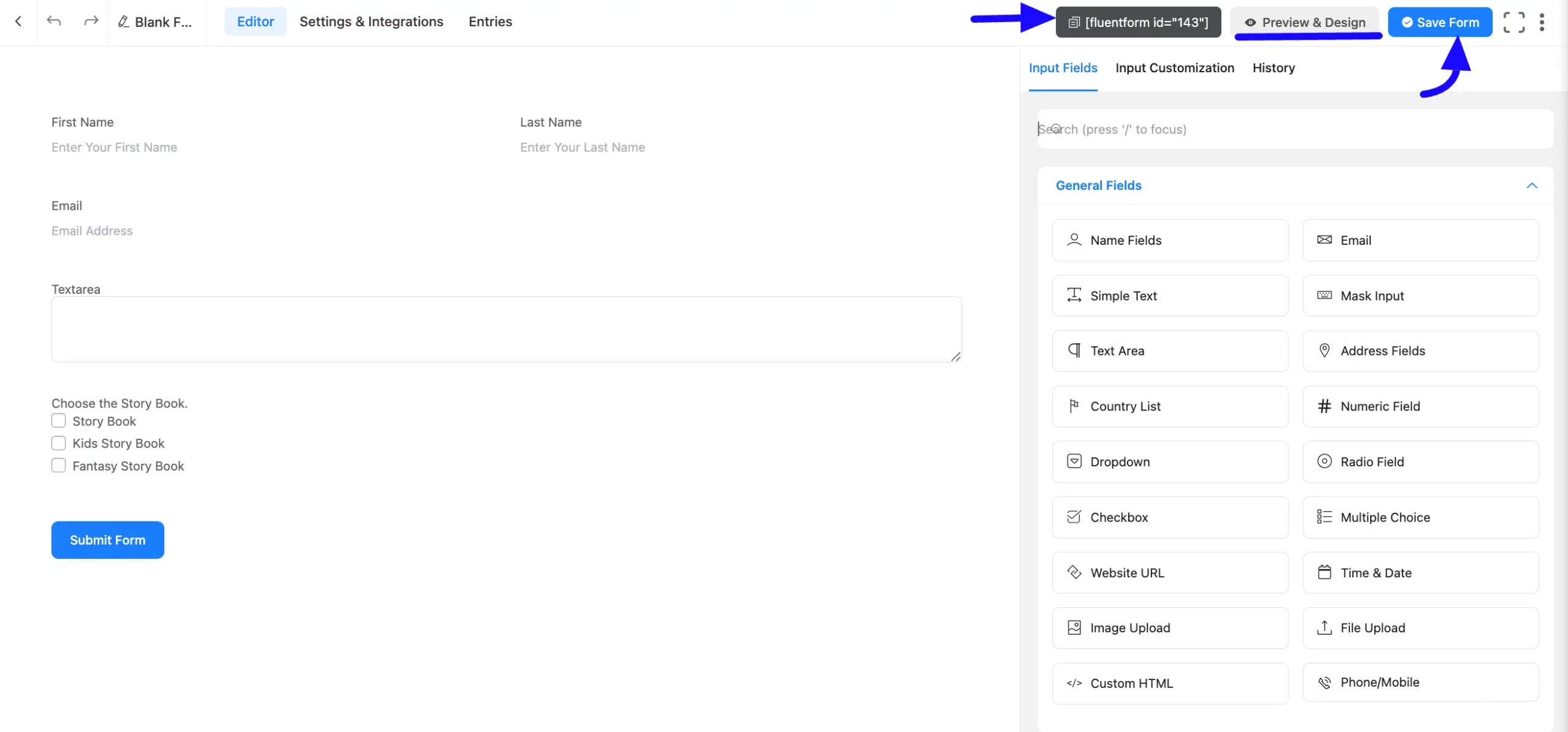 Save Fluent Forms Inventory Module