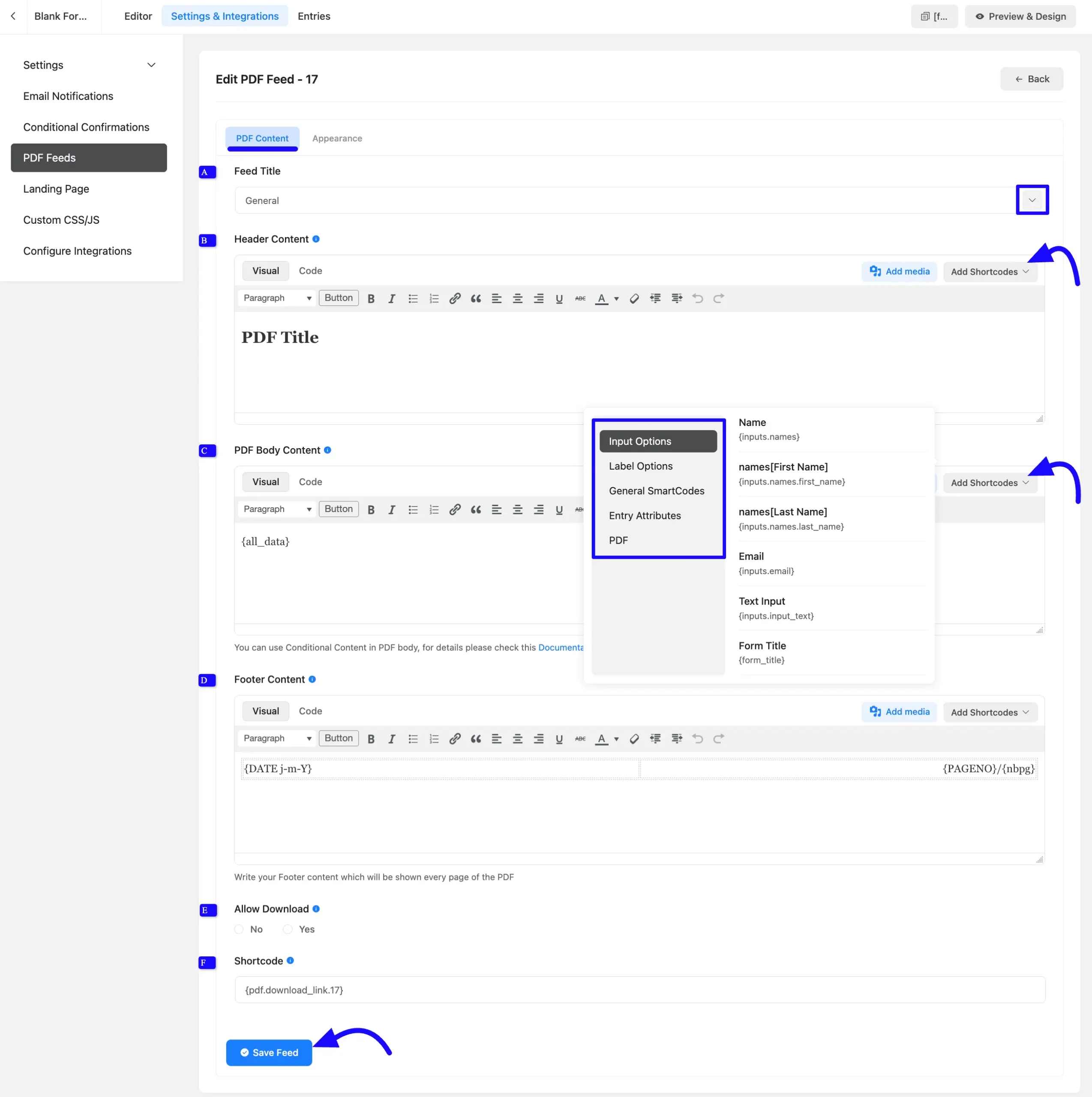 Fluent Forms PDF Module step