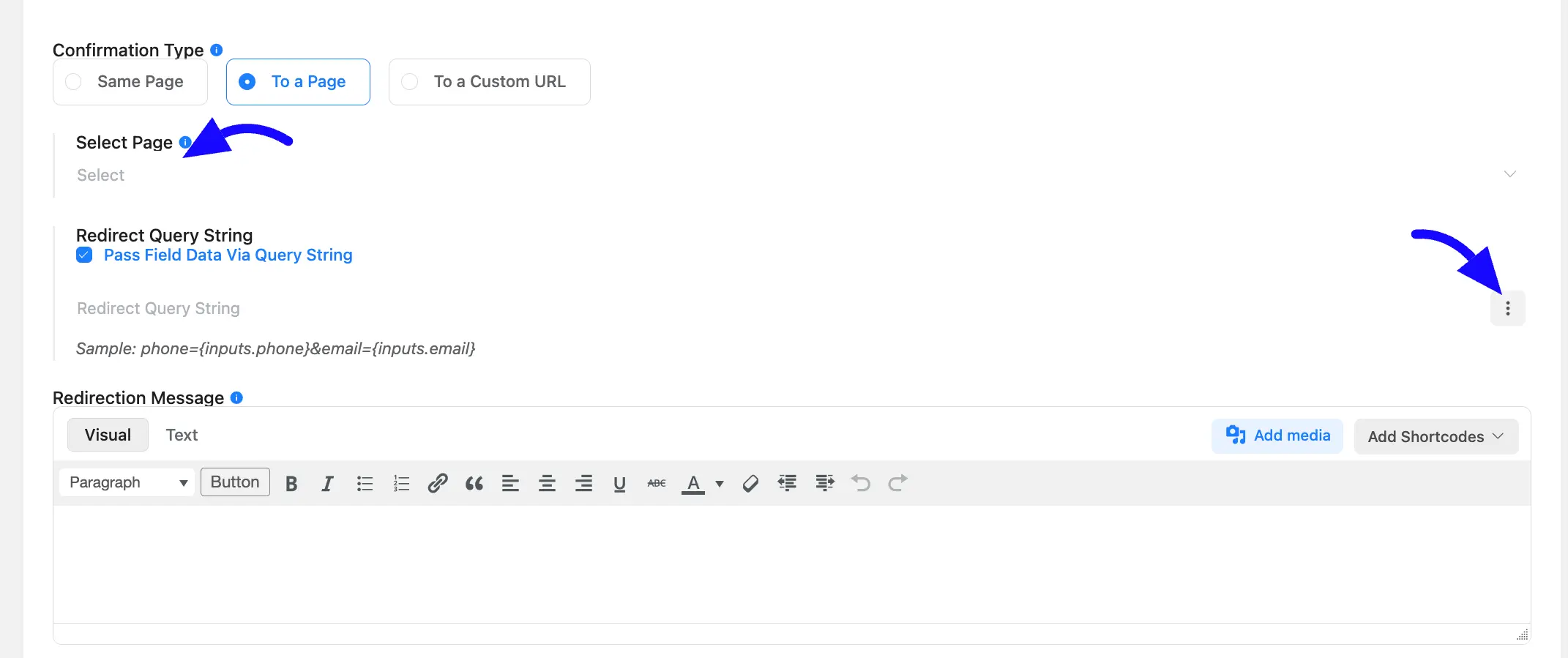 Pass String Query