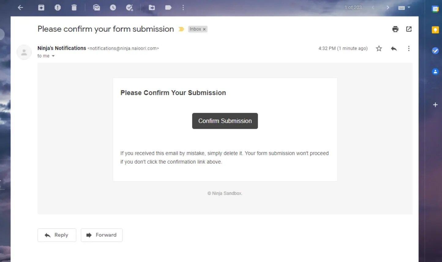 Email Confirmation
