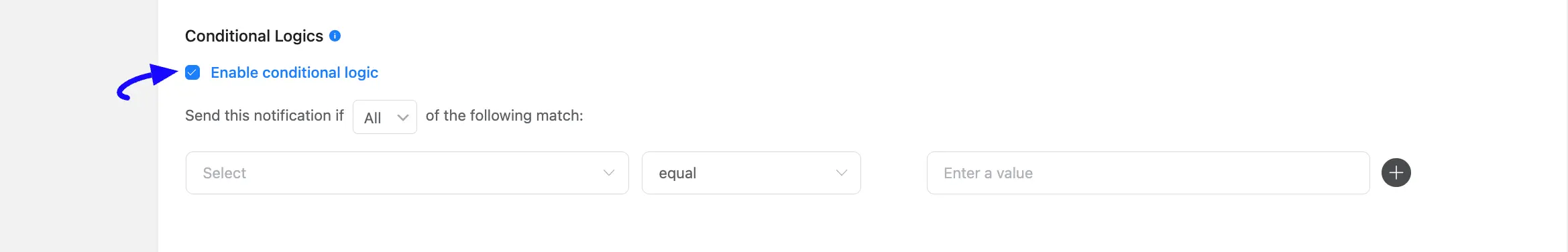 Conditional Logics Fluent Forms