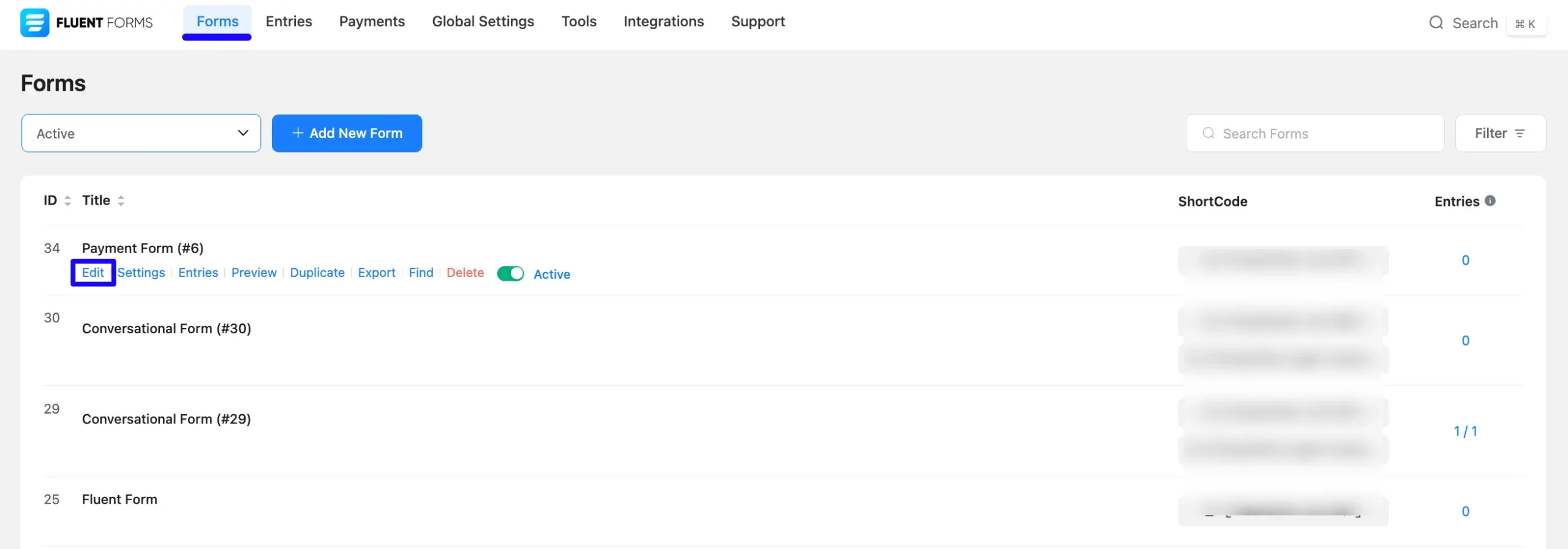 Open Editor Create a Payment Form