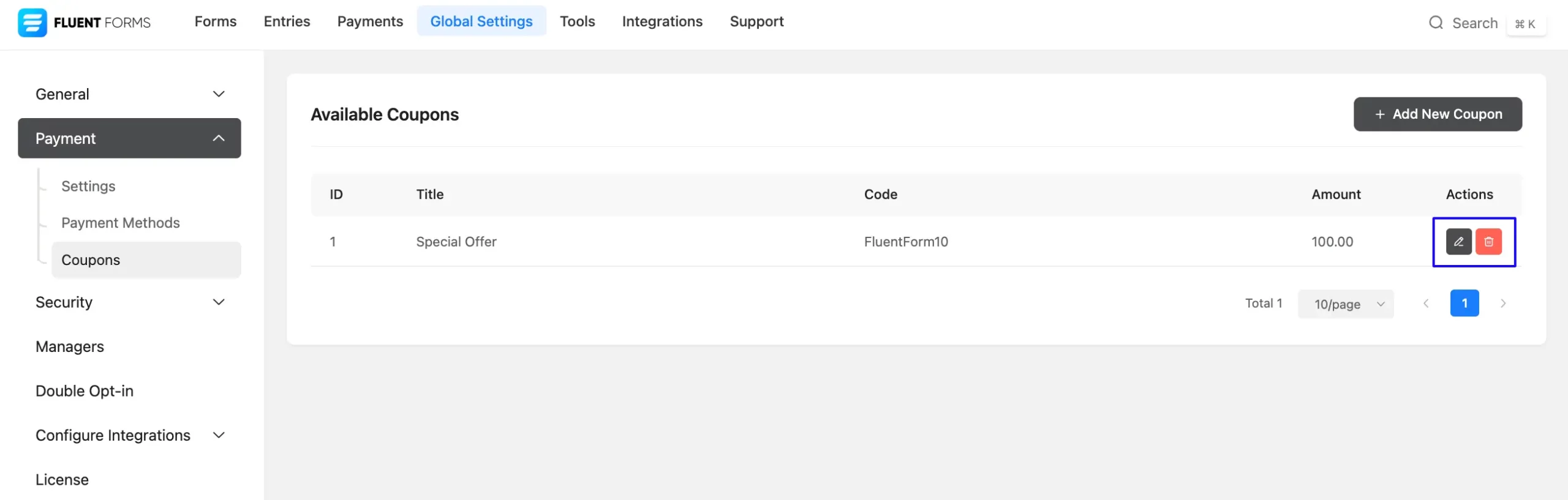 Editdelete Added Coupon Code