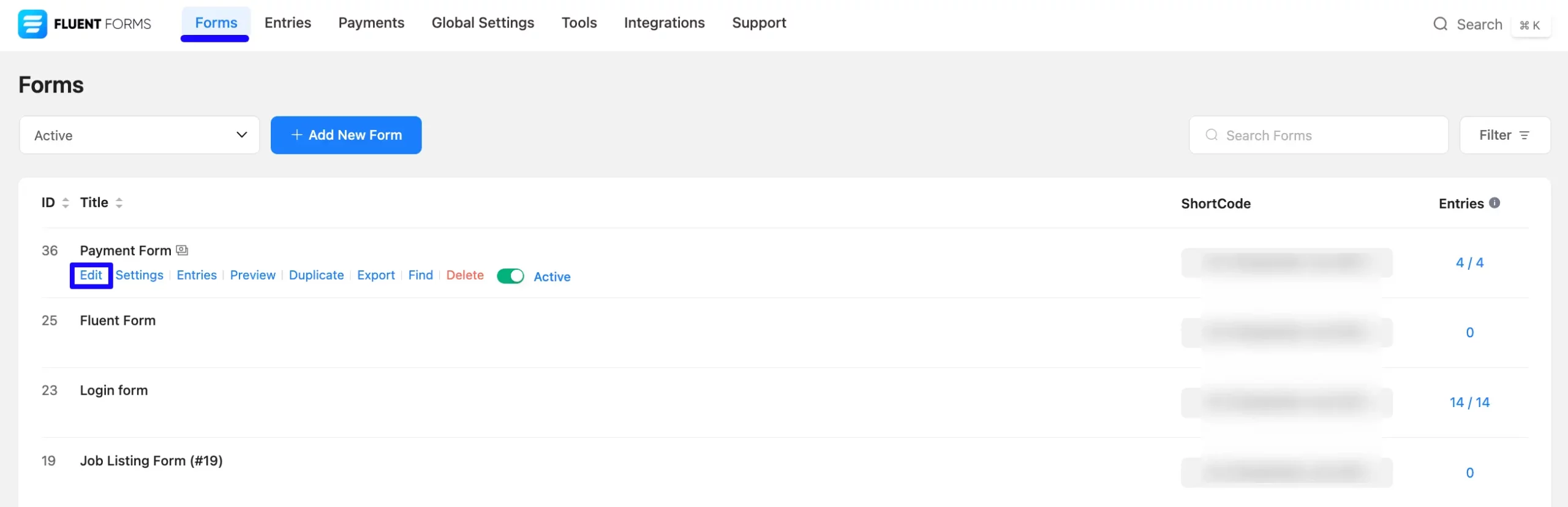 Open Payment Summary Field in