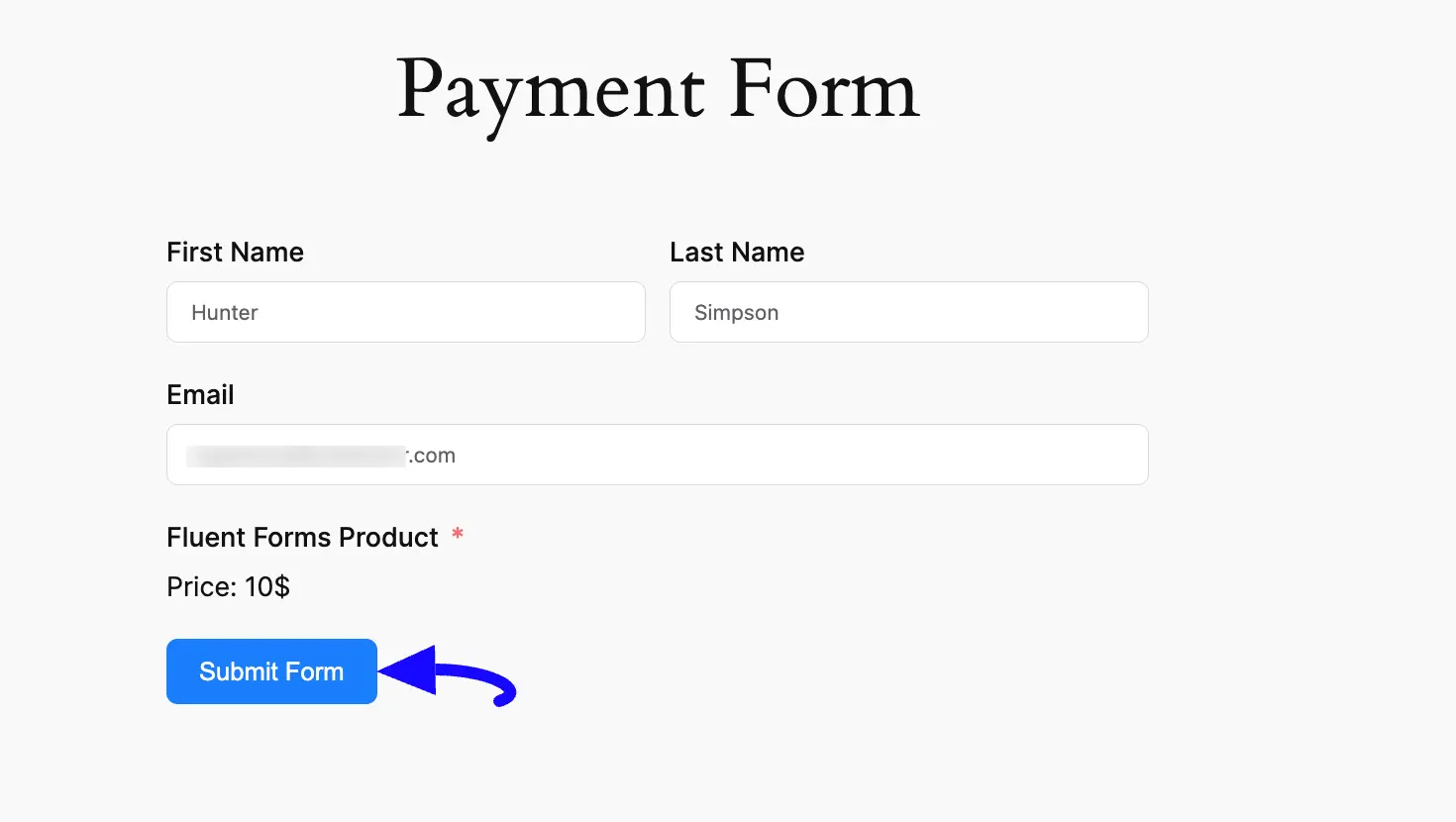 Submit Fluent Forms