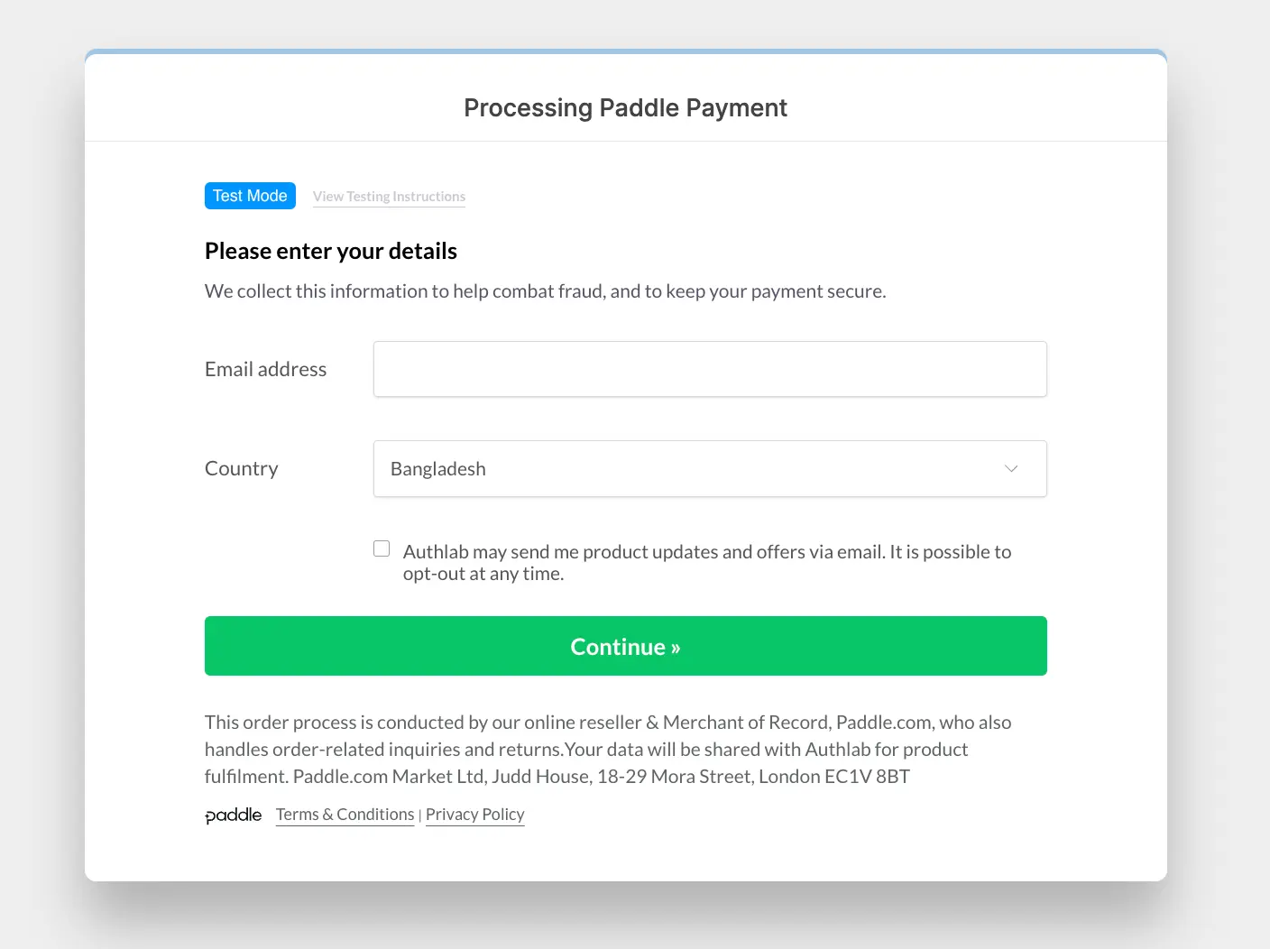 Preview Paddle Integrate Paddle
