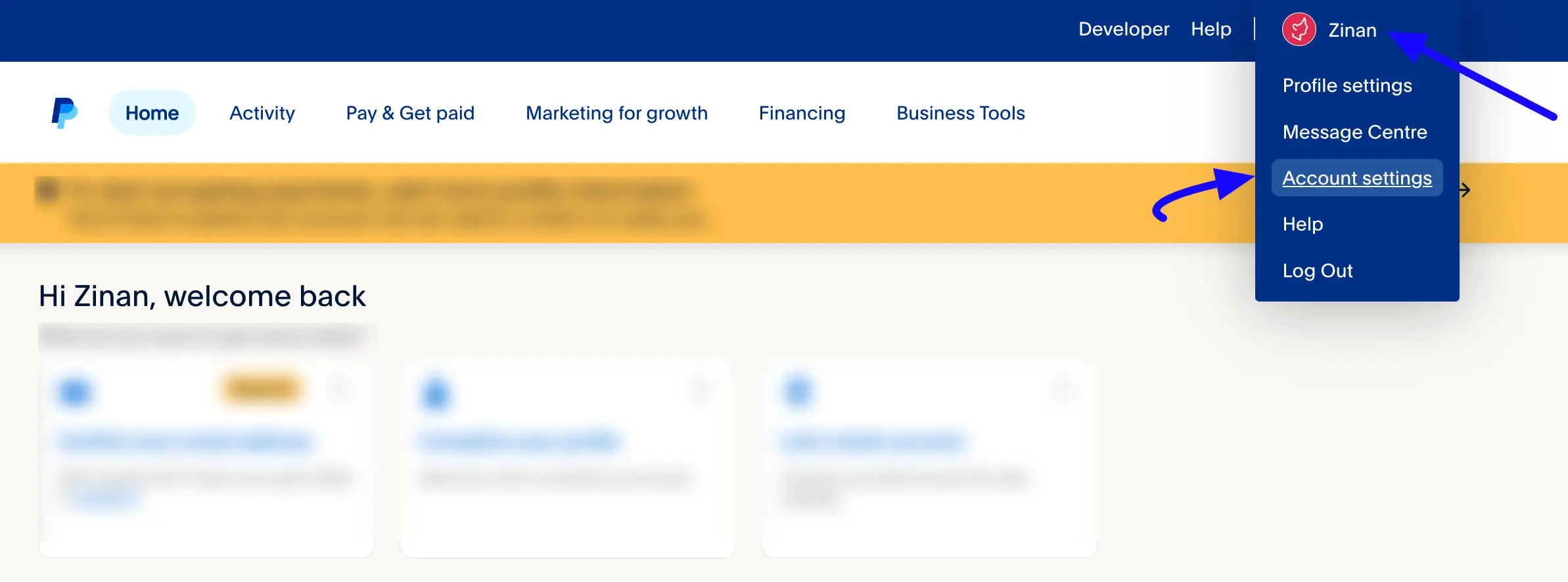 Account Settings Fluent Forms
