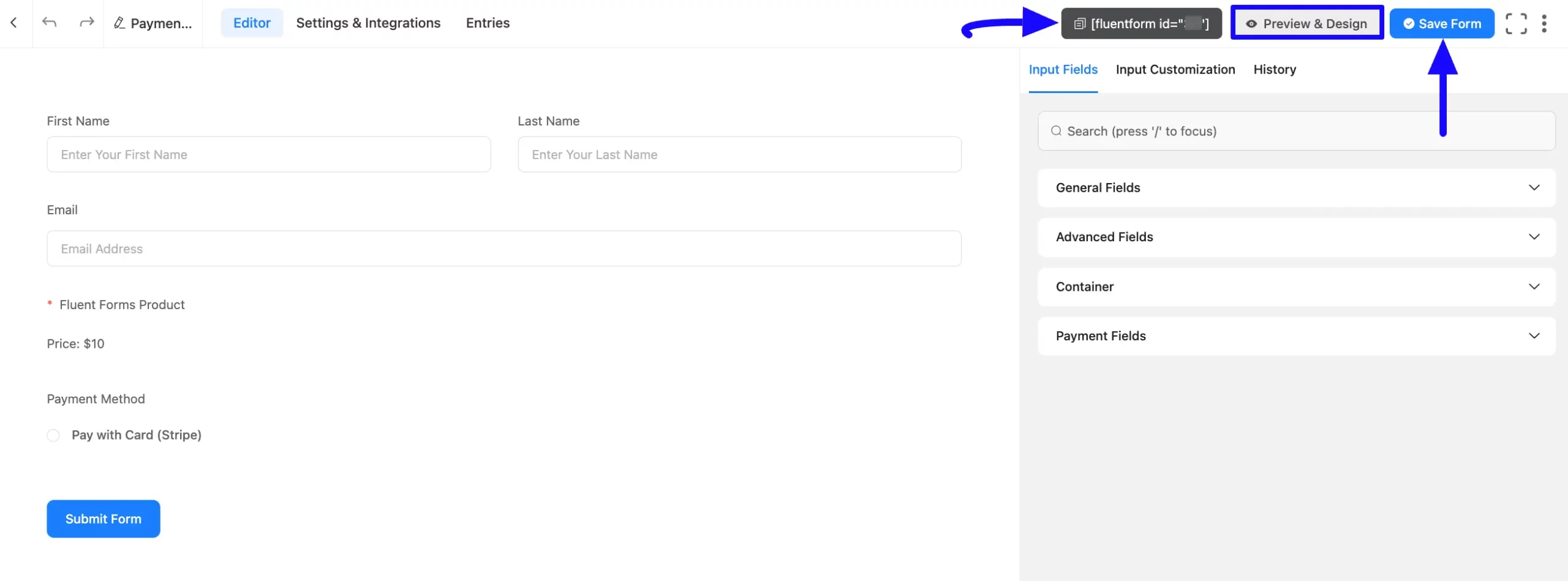 Save Integrate Stripe
