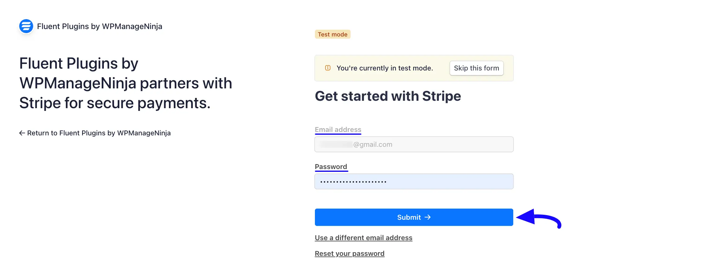 Submit Button Fluent Forms