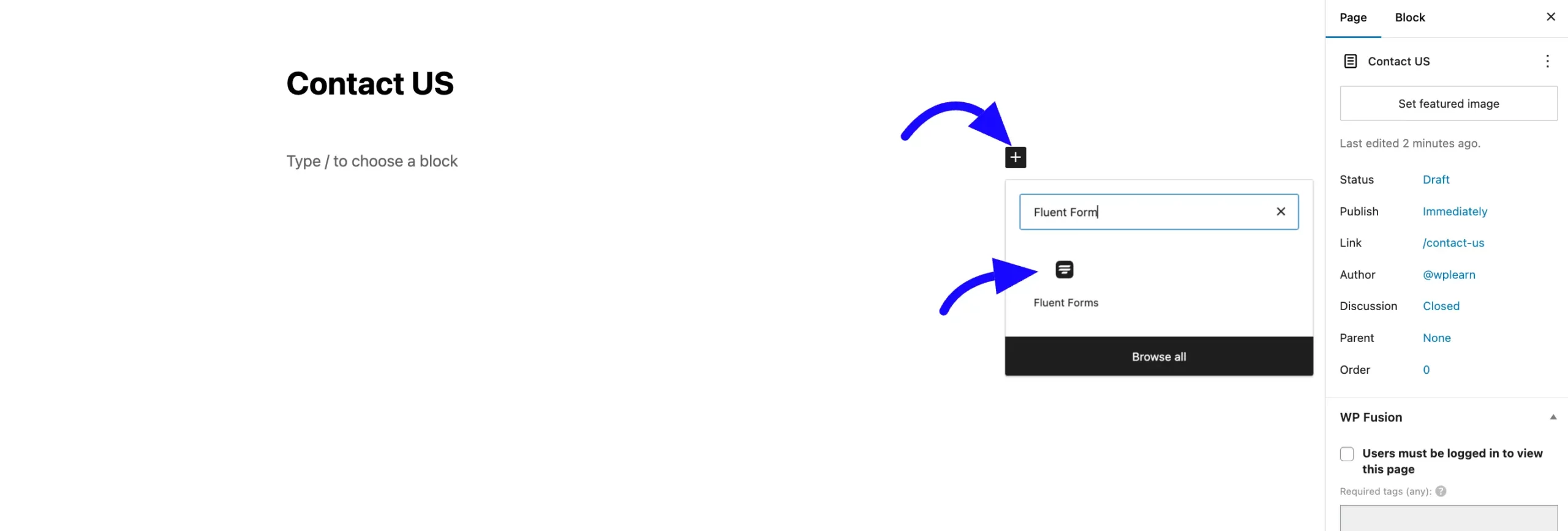 Add embed your forms directly