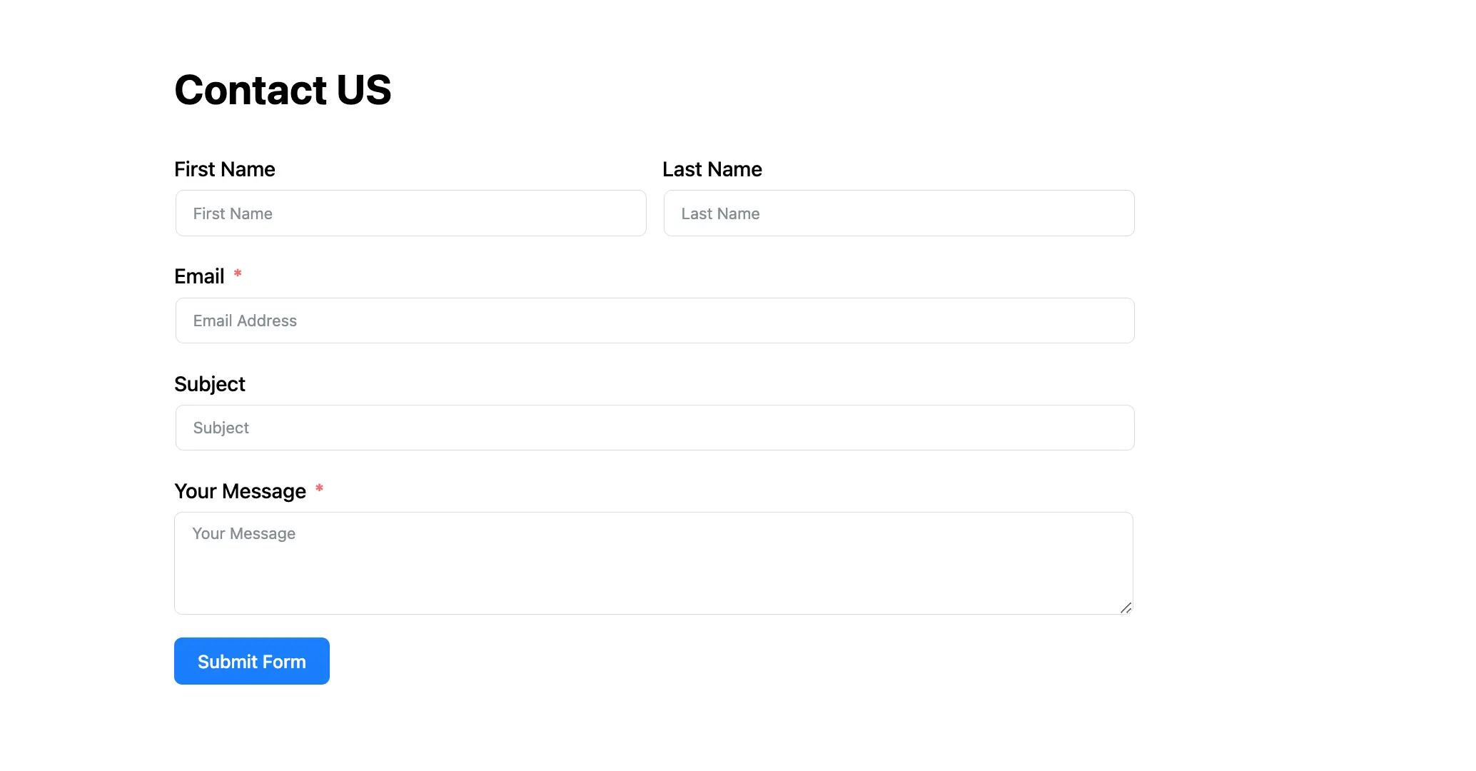 Embeded Success Fluent Forms