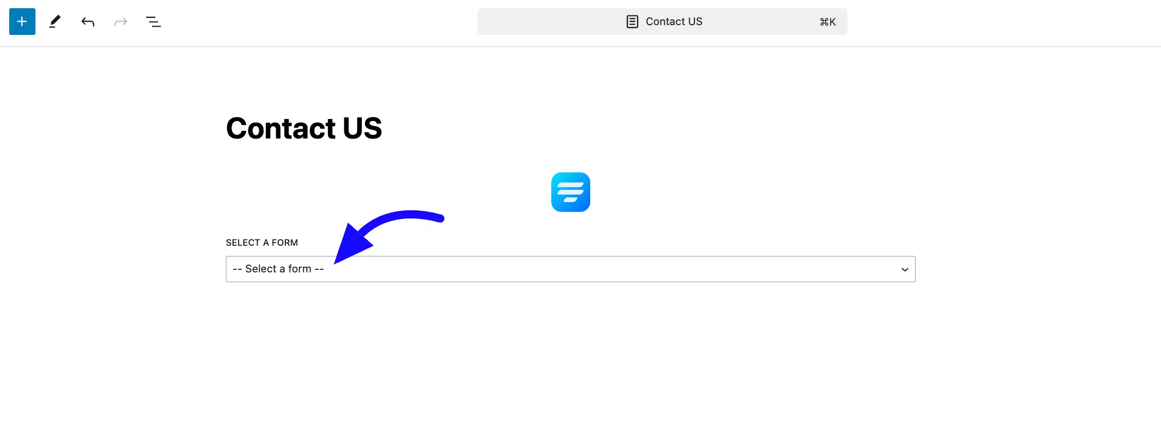 Select embed your forms directly