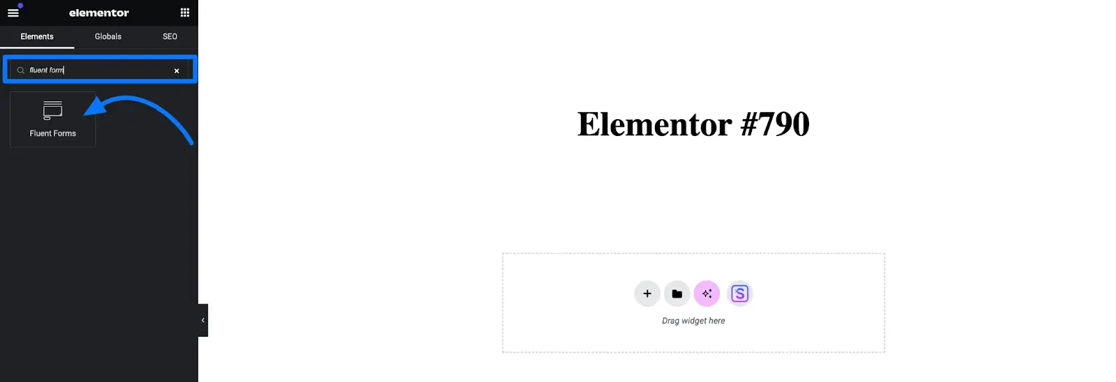 embed your forms using Elementor Widget step