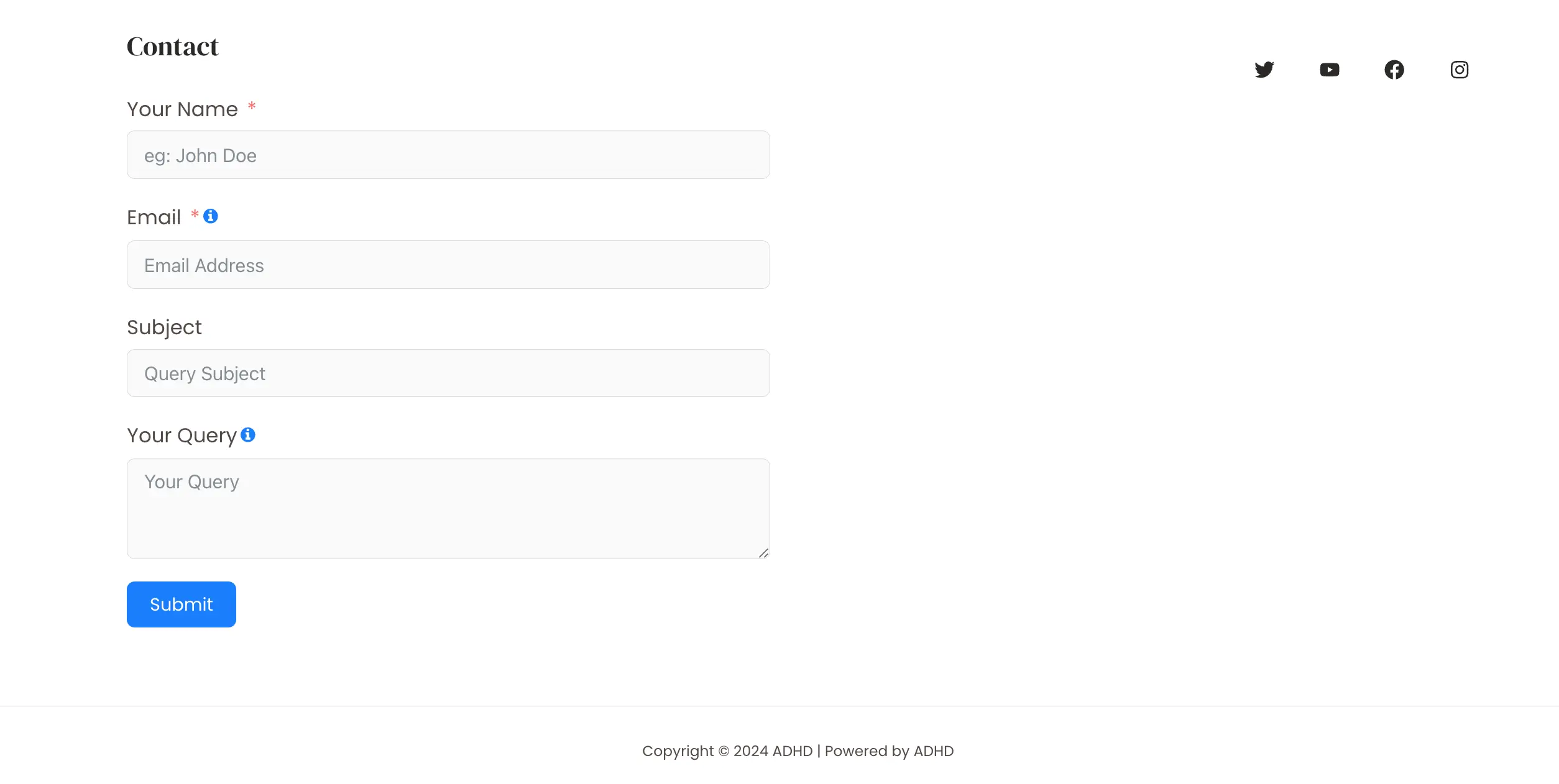 Widget Footer Fluent Forms